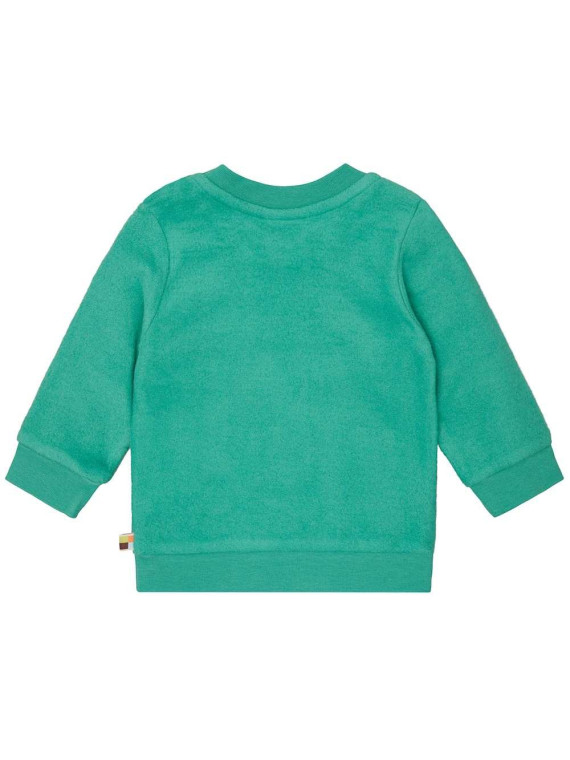 loud + proud - Bio Kinder Fleece-Shirt, plant