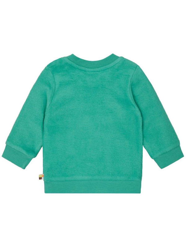 loud + proud - Bio Kinder Fleece-Shirt, plant