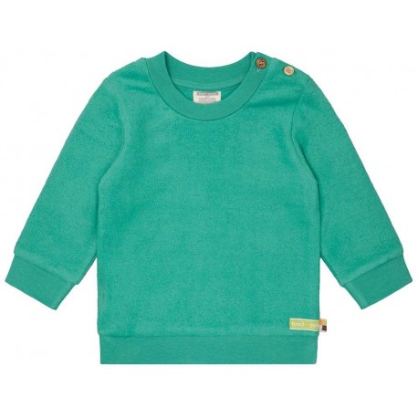 loud + proud - Bio Kinder Fleece-Shirt, plant