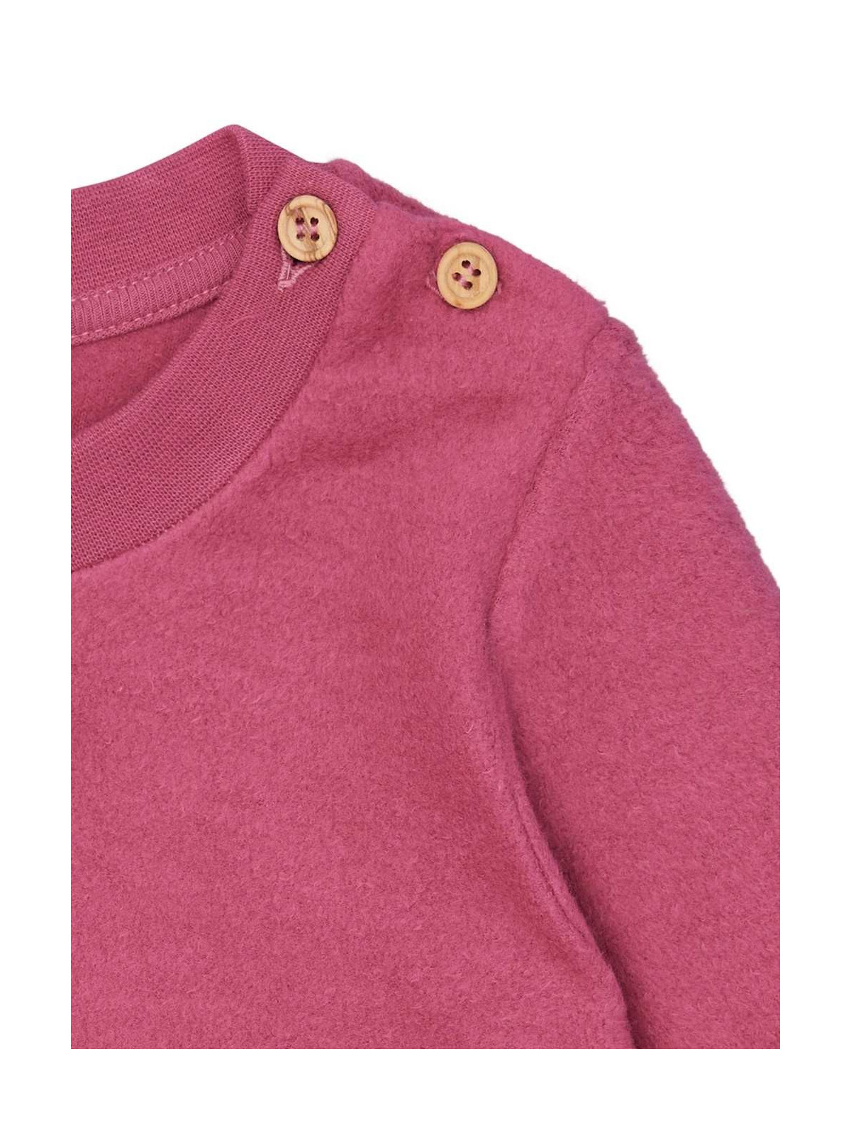 loud + proud - Bio Kinder Fleece-Shirt, rouge