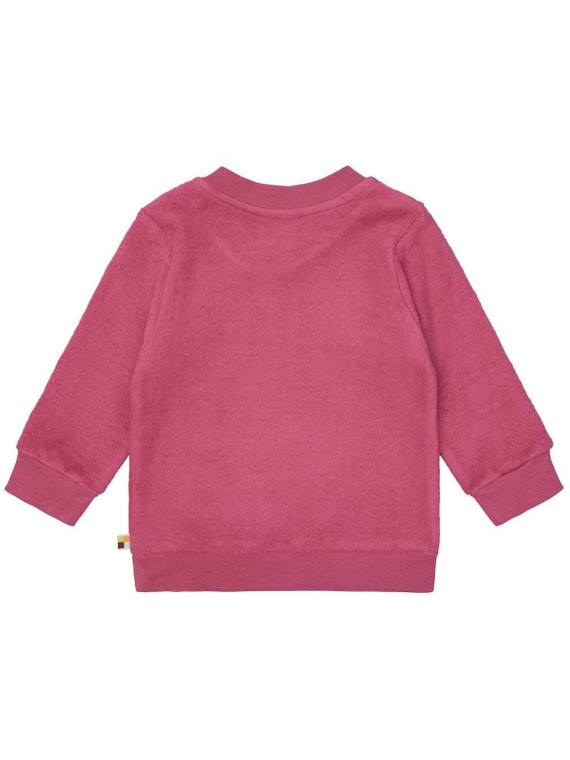 loud + proud - Bio Kinder Fleece-Shirt, rouge
