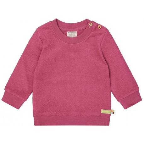 loud + proud - Bio Kinder Fleece-Shirt, rouge