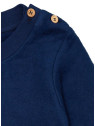loud + proud - Bio Kinder Fleece-Shirt, ultramarine