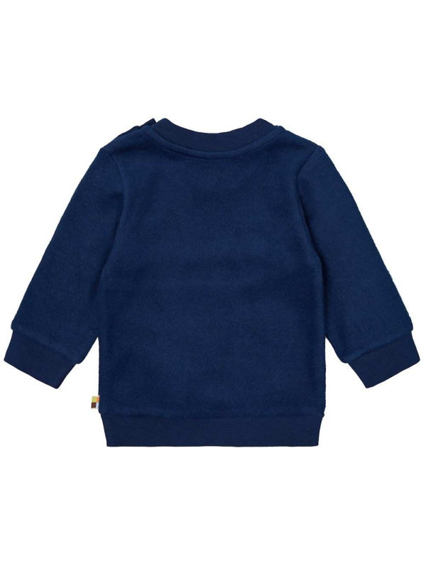 loud + proud - Bio Kinder Fleece-Shirt, ultramarine