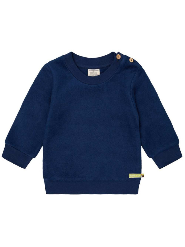 loud + proud - Bio Kinder Fleece-Shirt, ultramarine