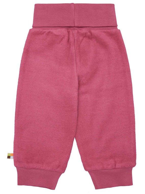 loud + proud - Bio Kinder Fleece Hose, rouge