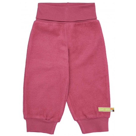 loud + proud - Bio Kinder Fleece Hose, rouge