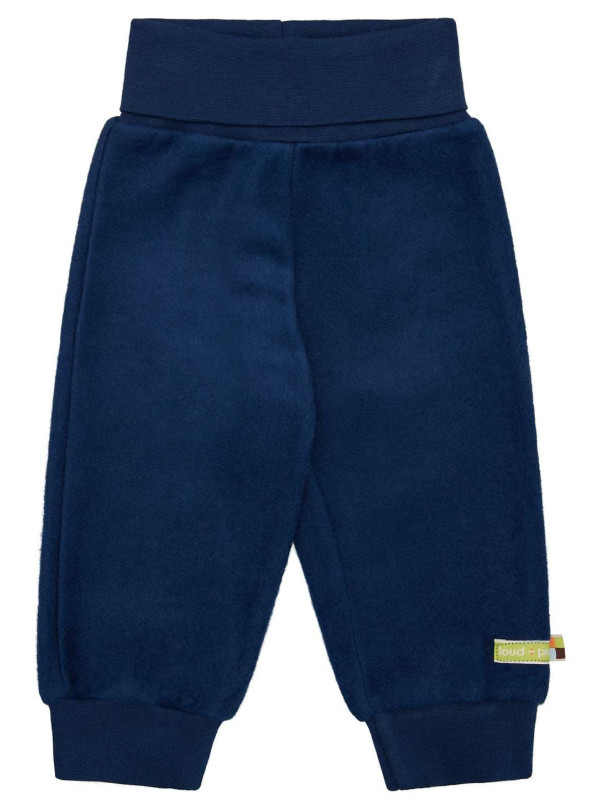 loud + proud - Bio Kinder Fleece Hose, ultramarine
