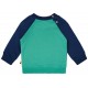 loud + proud - Bio Kinder Sweatshirt zweifarbig, plant/ultramarine