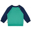 loud + proud - Bio Kinder Sweatshirt zweifarbig, plant/ultramarine