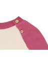 loud + proud - Bio Kinder Sweatshirt zweifarbig, van/rouge