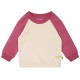 loud + proud - Bio Kinder Sweatshirt zweifarbig, van/rouge