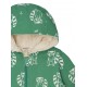loud + proud - Bio Kinder Jacke mit Waschbär-Allover und Teddyfutter, wasserabweisend, plant
