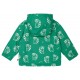 loud + proud - Bio Kinder Jacke mit Waschbär-Allover und Teddyfutter, wasserabweisend, plant