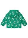 loud + proud - Bio Kinder Jacke mit Waschbär-Allover und Teddyfutter, wasserabweisend, plant