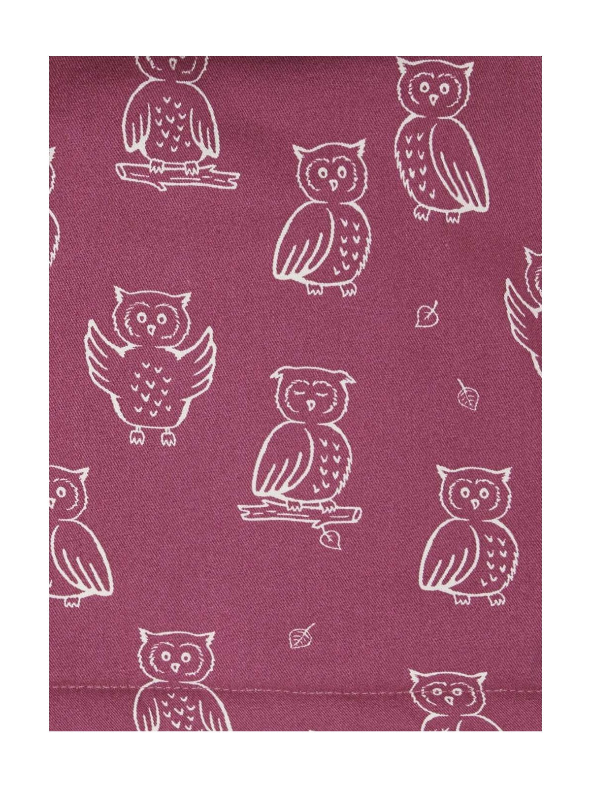 loud + proud - Bio Kinder Jacke mit Eulen-Allover und Teddyfutter, wasserabweisend, rosa