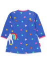 Toby tiger - Bio Kinder Kleid mit Einhorn-Applikation, Regenbogen und Sternen