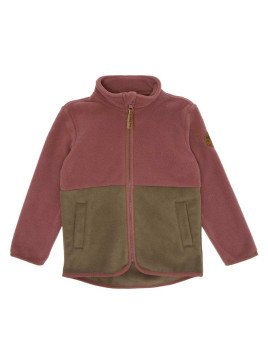 mikk-line - Kinder Fleece Jacke. recyceltes Polyester, rose brown