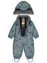mikk-line - Baby Schneeanzug mit Waschbär-Allover, recyceltes Polyurethan