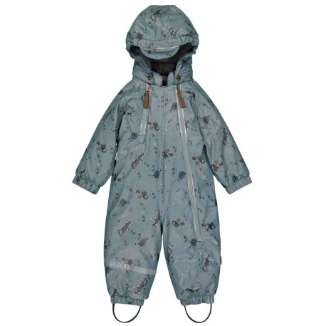 mikk-line - Baby Schneeanzug mit Waschbär-Allover, recyceltes Polyurethan