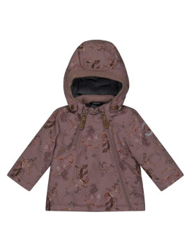 mikk-line - Kinder Winterjacke mit Herbstfrüchte-Allover, mauve