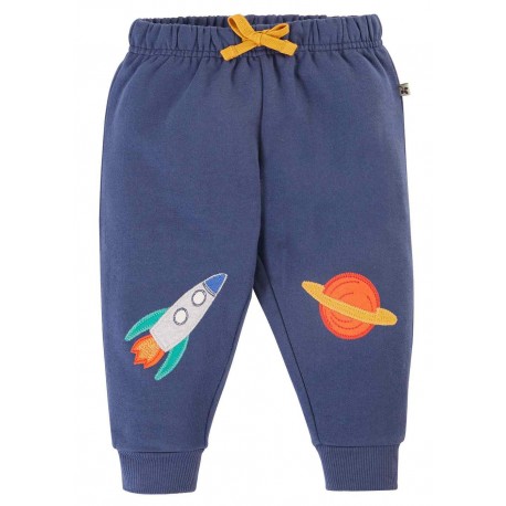 frugi - Bio Kinder Sweathose "Character" mit Raketen/Mars-Patches