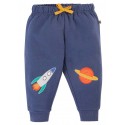 frugi - Bio Kinder Sweathose "Character" mit Raketen/Mars-Patches