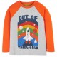 frugi - Bio Kinder Langarmshirt "Tamar" mit Raketen-Druck