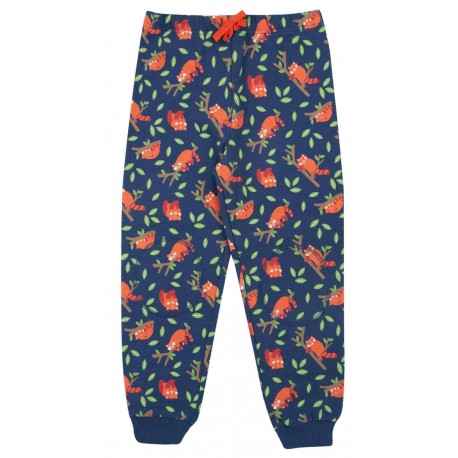 frugi - Bio Kinder Sweathose "Snuggle" mit Roter Panda-Allover