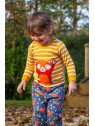 frugi - Bio Kinder Sweathose "Snuggle" mit Roter Panda-Allover