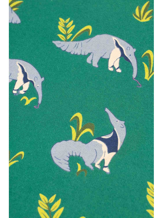 frugi - Bio Kinder Sweatshirt "Superb" mit Ameisenbär-Allover