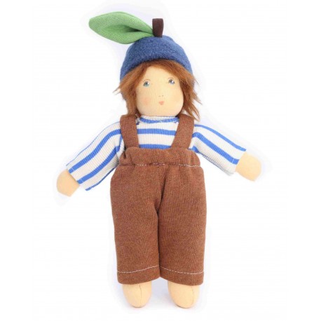 Nanchen Natur - Bio Schmusepuppe "Apfelkind Anna" 25cm