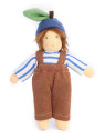Nanchen Natur - Bio Schmusepuppe "Apfelkind Anna" 25cm