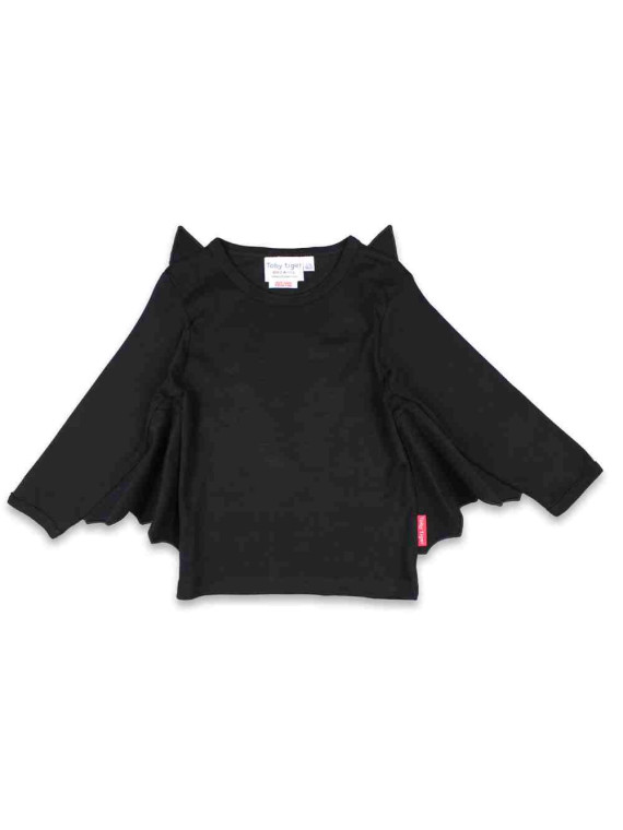 Toby tiger - Bio Kinder Langarmshirt Verkleidungsset Fledermaus mit Maske