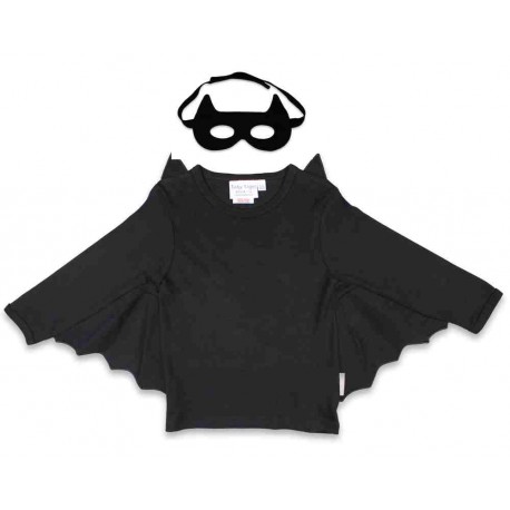 Toby tiger - Bio Kinder Langarmshirt Verkleidungsset Fledermaus mit Maske