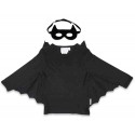 Toby tiger - Bio Kinder Langarmshirt Verkleidungsset Fledermaus mit Maske