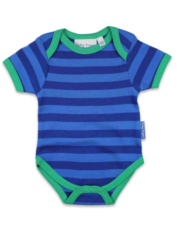 Toby tiger - Bio Baby Set Strampler, Body und Mütze mit Dinosaurier-Motiv