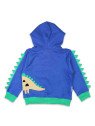 Toby tiger - Bio Kinder Sweatjacke mit Dinosaurier-Applikation und Kapuze