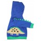 Toby tiger - Bio Kinder Sweatjacke mit Dinosaurier-Applikation und Kapuze