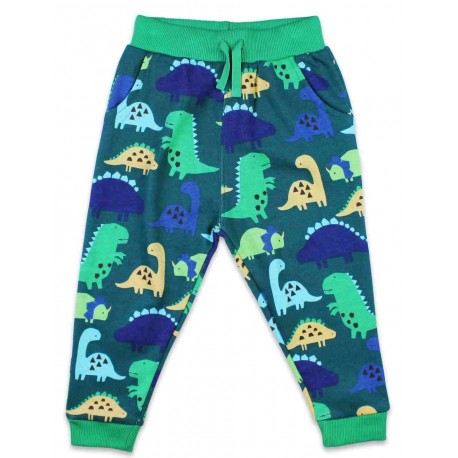 Toby tiger - Bio Kinder Sweathose mit Dinosaurier-Allover