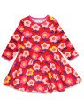 Toby tiger - Bio Kinder Skaterkleid mit Blumen-Allover