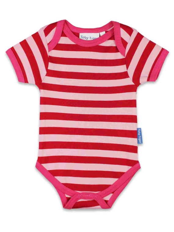 Toby tiger - Bio Baby Set Strampler, Body und Mütze mit Blumen-Motiv