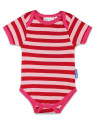 Toby tiger - Bio Baby Set Strampler, Body und Mütze mit Blumen-Motiv
