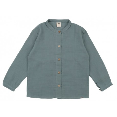 Walkiddy - Bio Kinder Musselin Hemd, grün