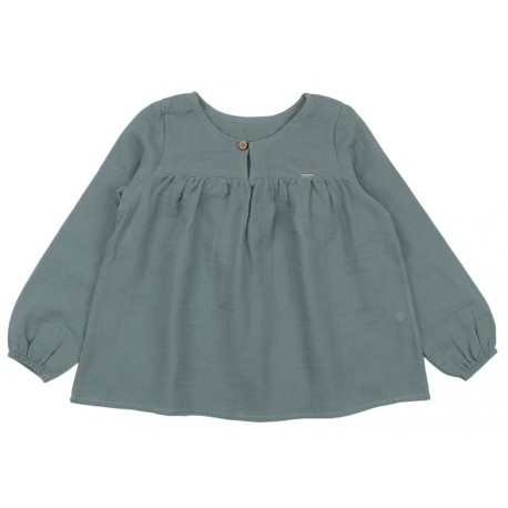 Walkiddy - Bio Kinder Musselin Bluse, grün