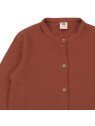 Walkiddy - Bio Kinder Musselin Hemd, terracotta