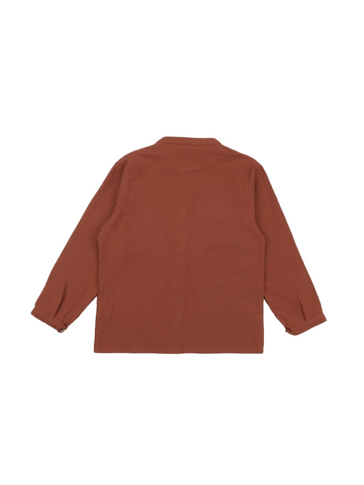 Walkiddy - Bio Kinder Musselin Hemd, terracotta