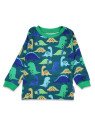 Toby tiger - Bio Kinder Schlafanzug mit Dinosaurier-Allover