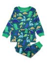 Toby tiger - Bio Kinder Schlafanzug mit Dinosaurier-Allover