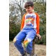 frugi - Bio Kinder Sweathose "Malpas" mit Planeten/Raketen-Applikationen